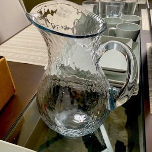 Brand new heavy glass pitcher